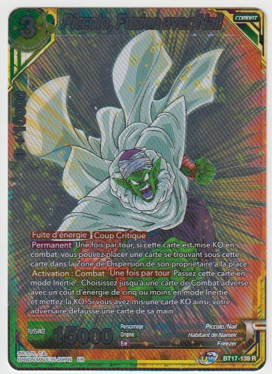 B17-139 Piccolo, Fusion avec Nail - Cartes Dragon Ball Super