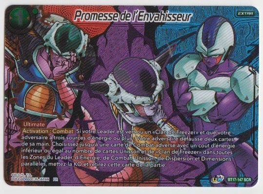 B17-147 SCR Promesse de l'Envahisseur - Cartes Dragon Ball Super