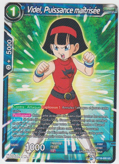 Videl, Puissance maîtrisée : BT16-035 (UC)