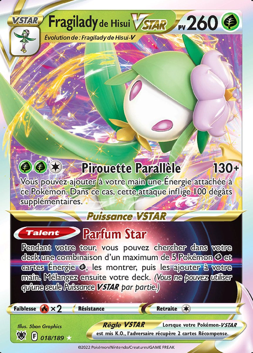 Fragilady de Hisui VSTAR - EB10 018/189 - Astres Radieux SWSH10 - Cartes Pokémon