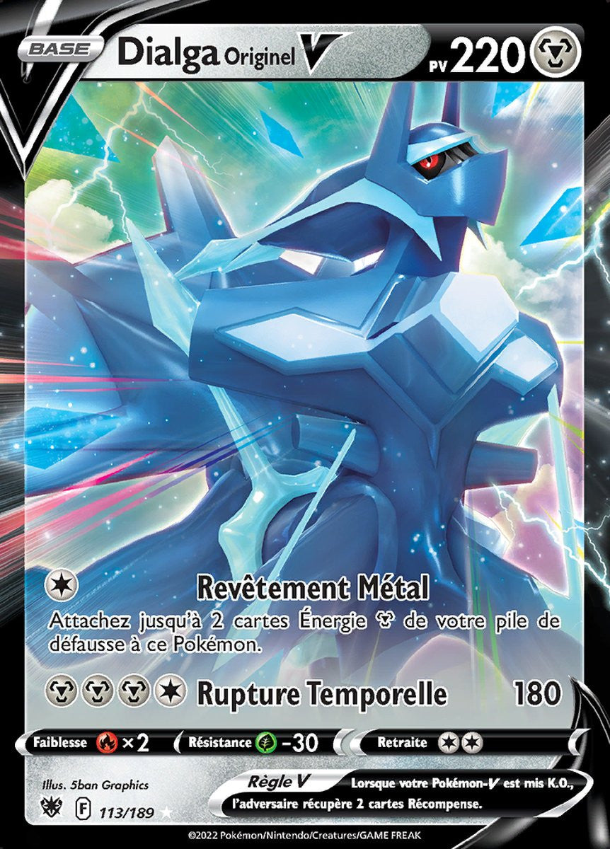 Dialga Originel V - EB10 113/189 - Astres Radieux SWSH10 - Cartes Pokémon