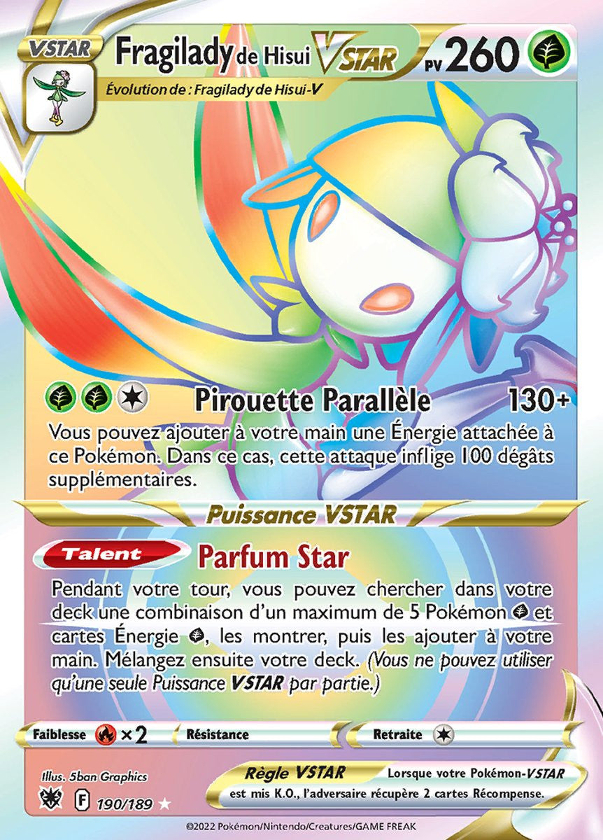 Fragilady de Hisui VSTAR - EB10 190/189 - Astres Radieux SWSH10 - Cartes Pokémon