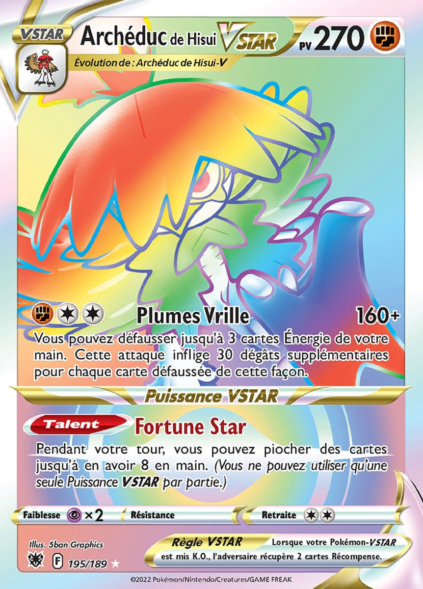 Archéduc de Hisui VSTAR - EB10 195/189 - Astres Radieux SWSH10 - Cartes Pokémon