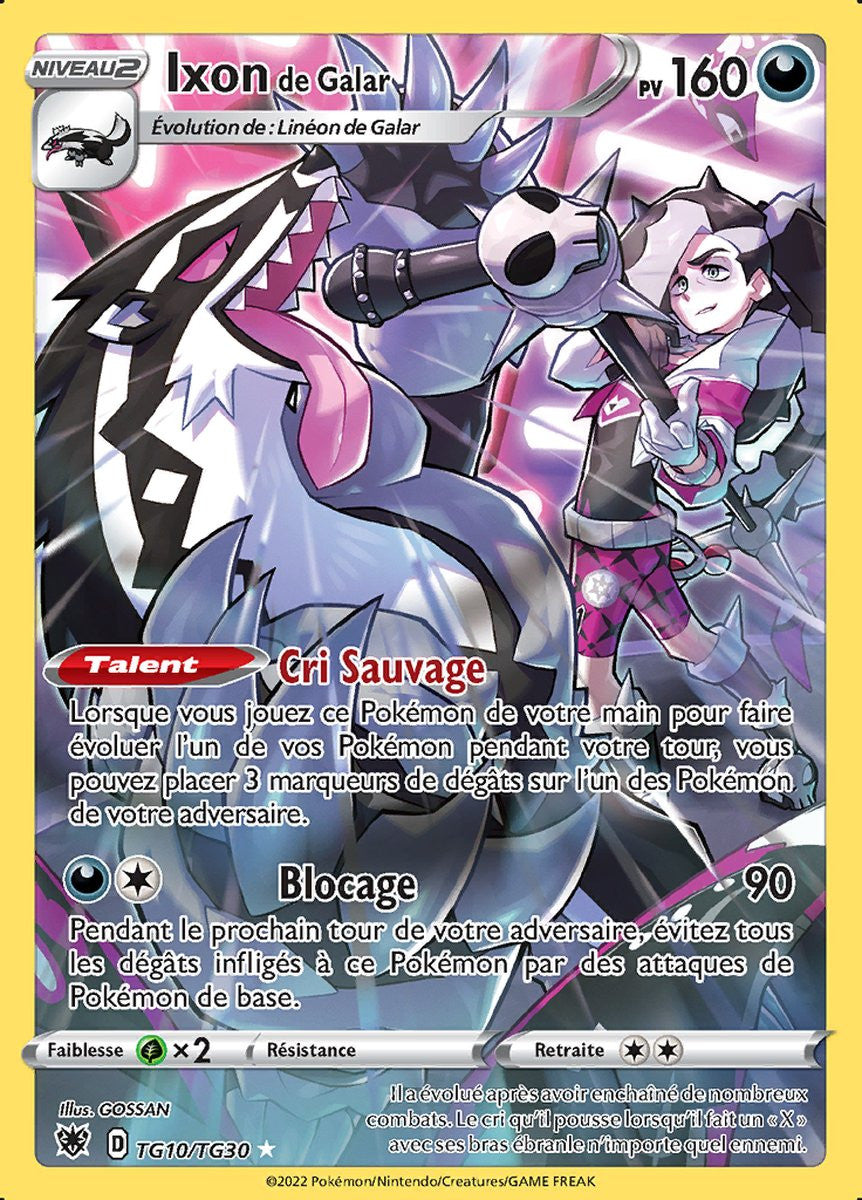 Ixon de Galar - EB10 TG10/TG30 - Astres Radieux SWSH10 - Cartes Pokémon