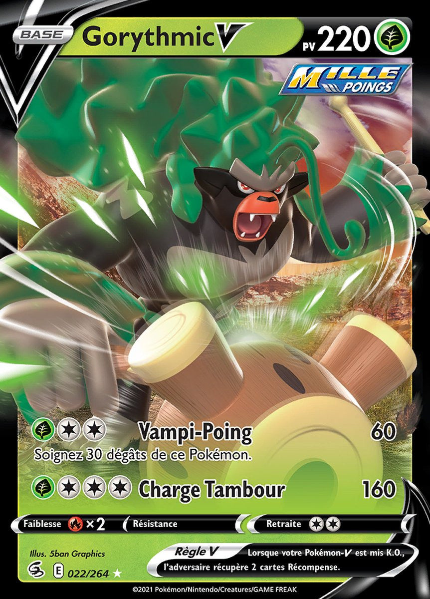 Gorythmic V - EB08 022/264 - Poing de Fusion SWSH08 - Cartes Pokémon