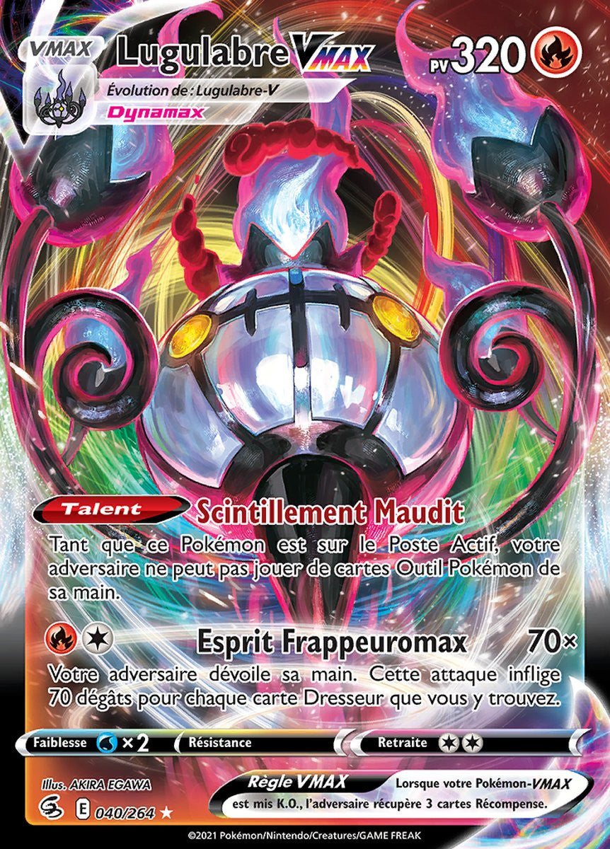 Lugulabre VMAX - EB08 040/264 - Poing de Fusion SWSH08 - Cartes Pokémon