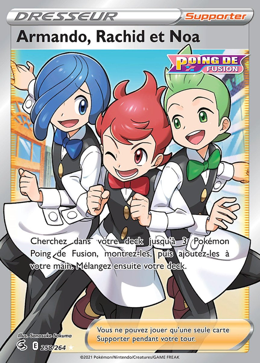 Armando, Rachid et Noa - EB08 258/264 - Poing de Fusion SWSH08 - Cartes Pokémon