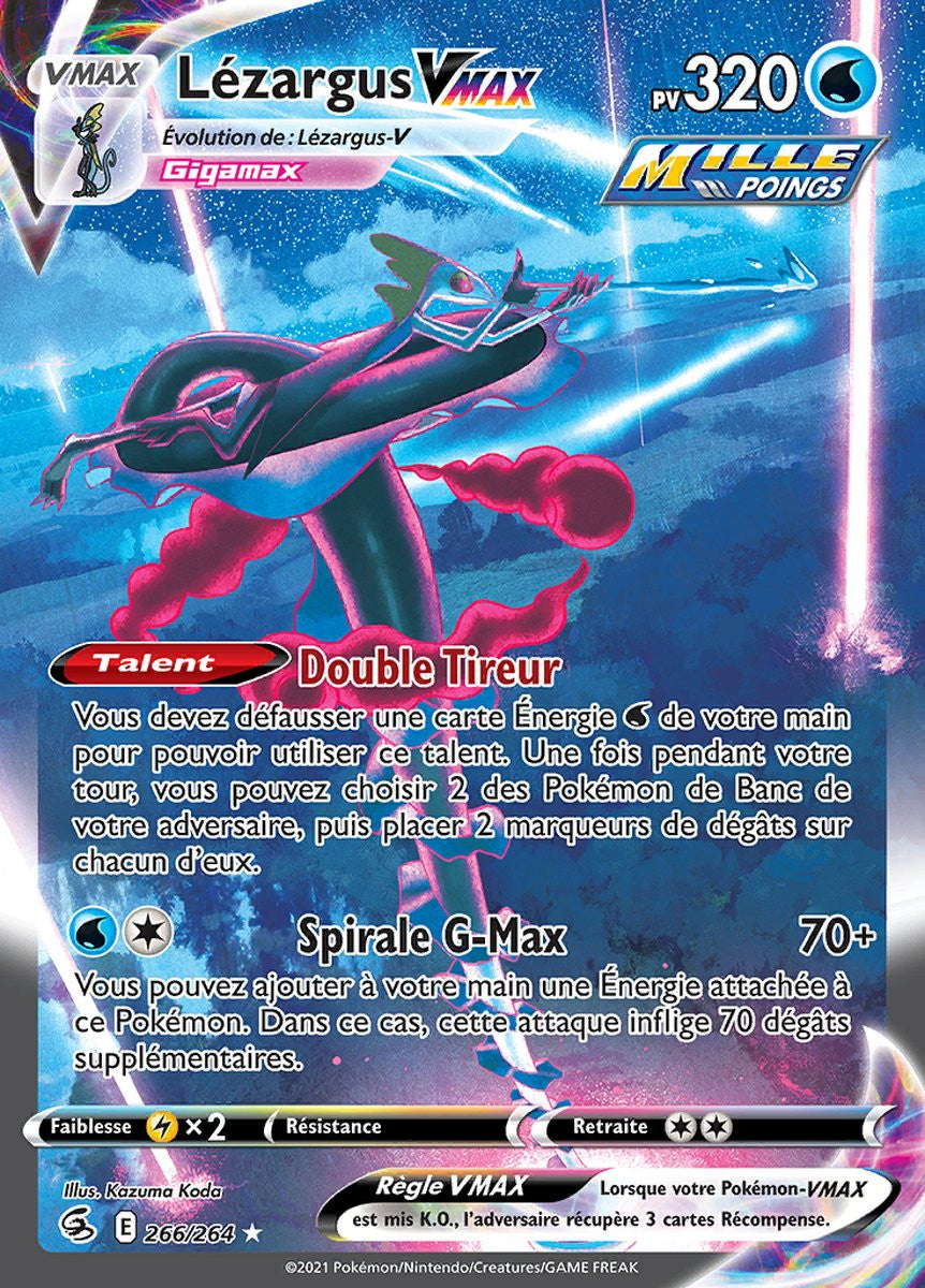 Lézargus VMAX - EB08 266/264 - Poing de Fusion SWSH08 - Cartes Pokémon