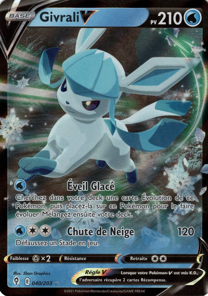 Givrali V - EB07 040/203 - Évolution Céleste SWSH07 - Cartes Pokémon