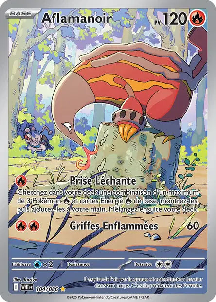 Aflamanoir (WHT 104/086) - Flamme Blanche - Carte Pokémon EV10.5
