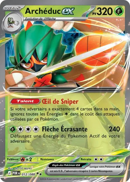 Archéduc ex (POR 012/088) - ME03 Équilibre Parfait - Carte Pokémon