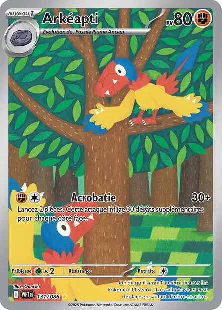 Arkéapti (WHT 131/086) - Flamme Blanche - Carte Pokémon EV10.5
