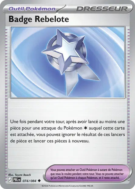 Pokémon - ME05 Nuit Noire - Badge Rebelote (PBL 074/084)
