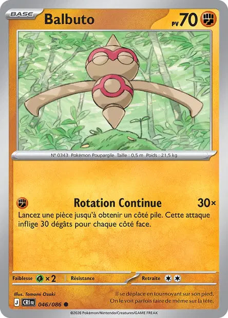 Balbuto (CRI 046/086) - ME04 Chaos Ascendant - Carte Pokémon - DracauGames