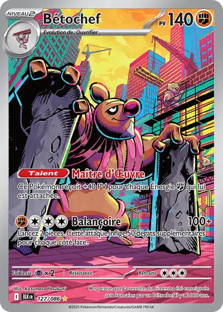 Bétochef (BLK 127/086) - Foudre Noire - Carte Pokémon EV10.5