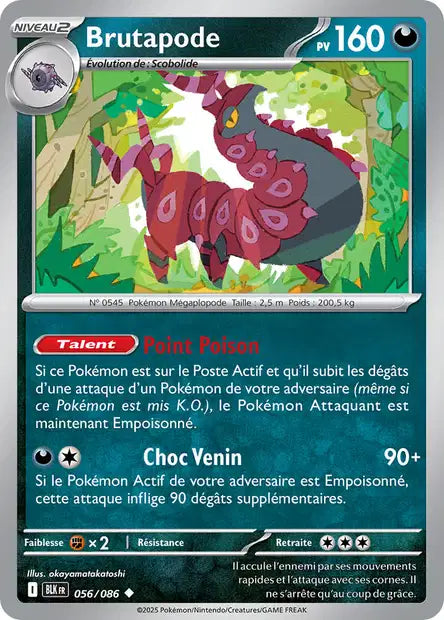 Brutapode (BLK 056) - Foudre Noire - Carte Pokémon EV10.5