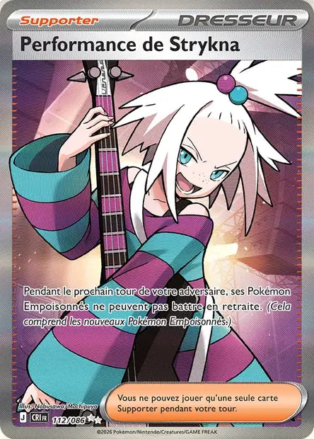 Performance de Strykna (CRI 112/086) - ME04 Chaos Ascendant - Carte Pokémon - DracauGames