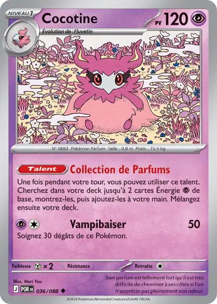 Cocotine (POR 036/088) - ME03 Équilibre Parfait - Carte Pokémon