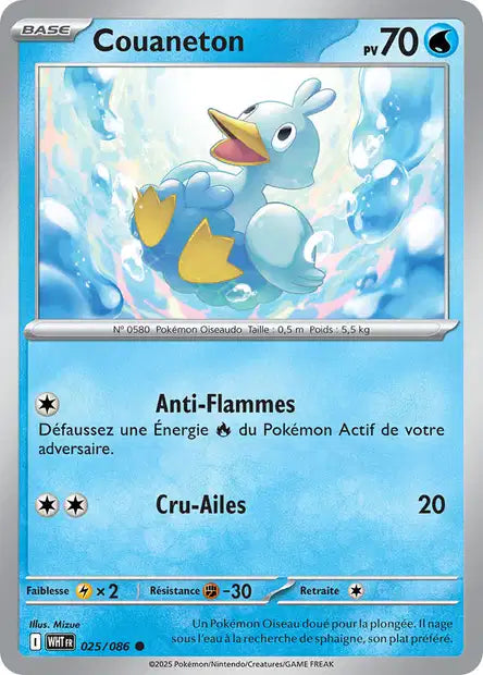 Couaneton (WHT 025/086) - Flamme Blanche - Carte Pokémon EV10.5