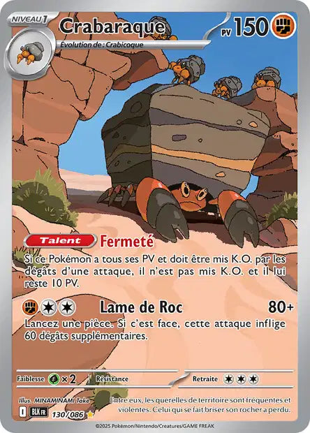 Crabaraque (BLK 130/086) - Foudre Noire - Carte Pokémon EV10.5