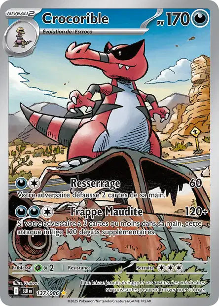 Crocorible (BLK 137/086) - Foudre Noire - Carte Pokémon EV10.5