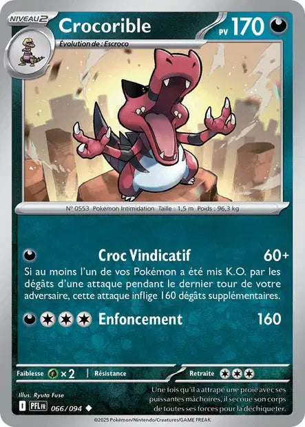 Crocorible (PFL 066/094) - ME02 Flammes Fantasmagoriques - Carte Pokémon