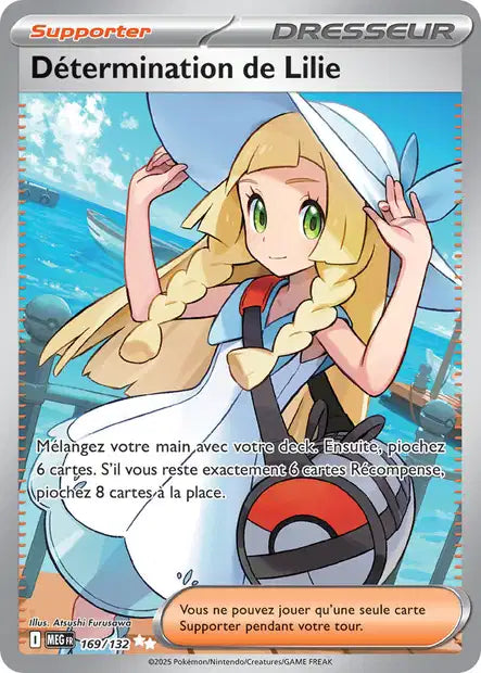 Détermination de Lilie (MEG 169/132) - Méga-Évolutions - Carte Pokémon ME01