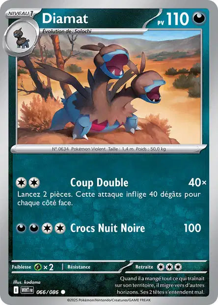 Diamat (WHT 066/086) - Flamme Blanche - Carte Pokémon EV10.5