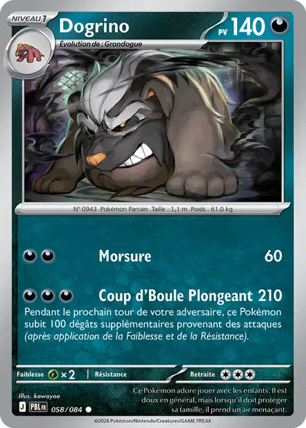 Pokémon - ME05 Nuit Noire - Dogrino (PBL 058/084)