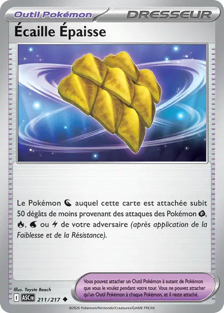 Écaille Épaisse (ASC 211/217) - ME02.5 Héros Transcendants - Carte Pokémon