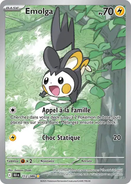 Emolga (BLK 112/086) - Foudre Noire - Carte Pokémon EV10.5