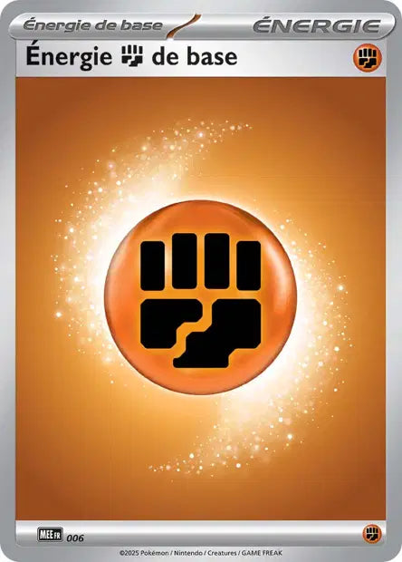 Énergie Combat de base (MEE 006) - Énergies Méga-Évolution - Carte Pokémon