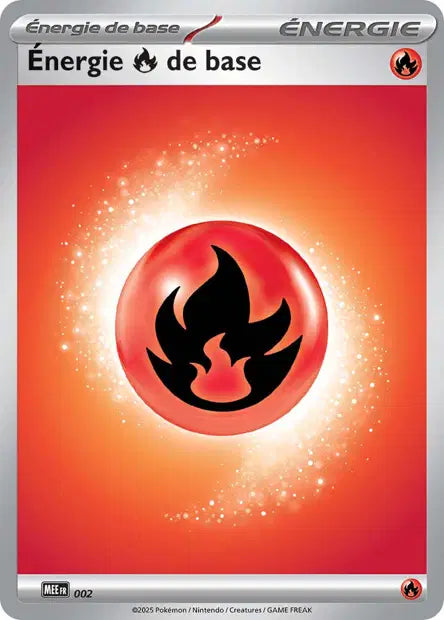 Énergie Feu de base (MEE 002) - Énergies Méga-Évolution - Carte Pokémon