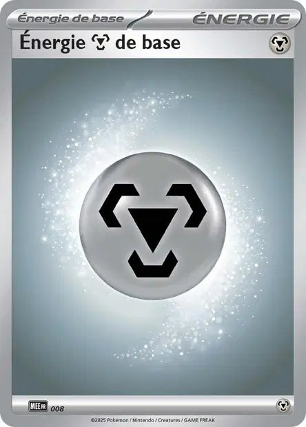 Énergie Métal de base (MEE 008) - Énergies Méga-Évolution - Carte Pokémon