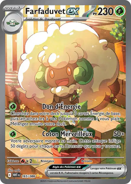 Farfaduvet ex (WHT 165/086) - Flamme Blanche - Carte Pokémon EV10.5