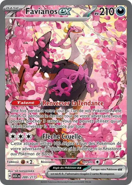 Favianos ex (ASC 288/217) - ME02.5 Héros Transcendants - Carte Pokémon
