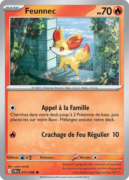 Feunnec (CRI 011/086) - ME04 Chaos Ascendant - Carte Pokémon - DracauGames