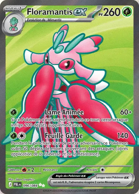 Pokémon - ME05 Nuit Noire - Floramantis ex (PBL 096/084)
