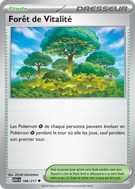 Forêt de Vitalité (ASC 188/217) - ME02.5 Héros Transcendants - Carte Pokémon