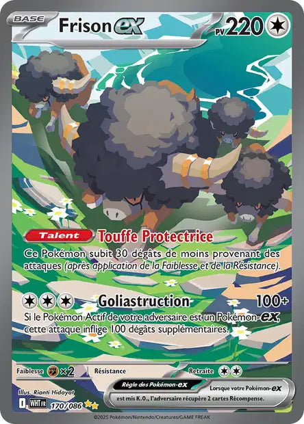 Frison ex (WHT 170/086) - Flamme Blanche - Carte Pokémon EV10.5