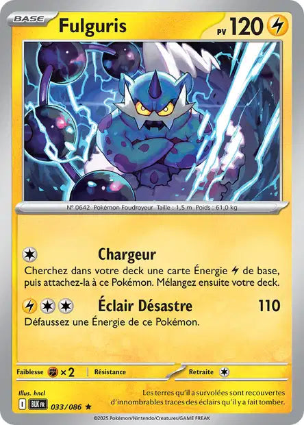 Fulguris (BLK 033) - Foudre Noire - Carte Pokémon EV10.5