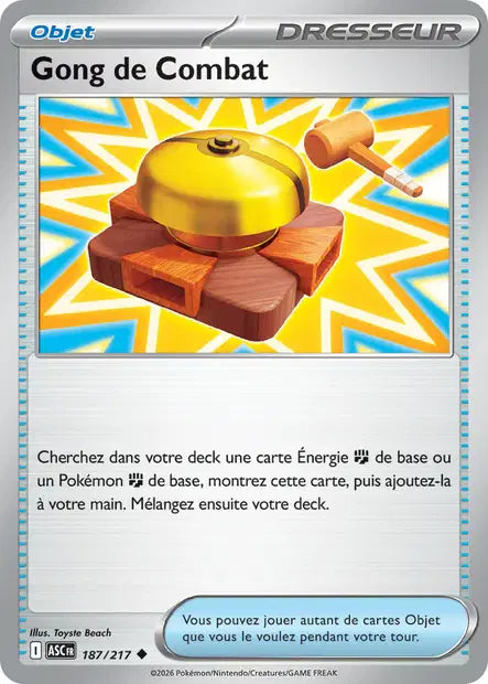 Gong de Combat (ASC 187/217) - ME02.5 Héros Transcendants - Carte Pokémon