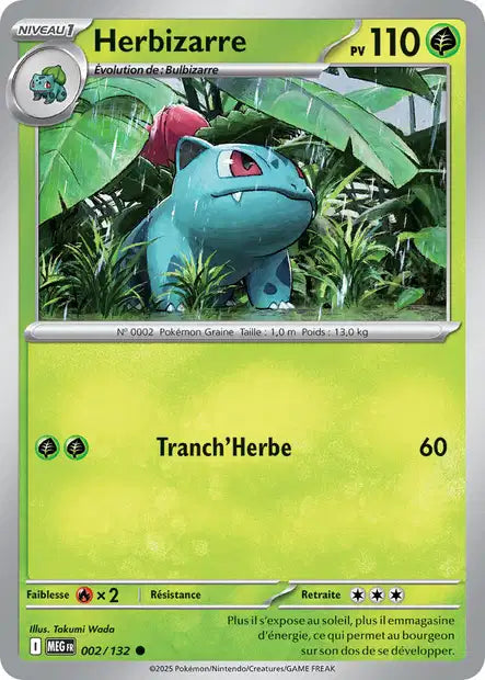 Herbizarre (MEG 002/132) - Méga-Évolutions - Carte Pokémon ME01