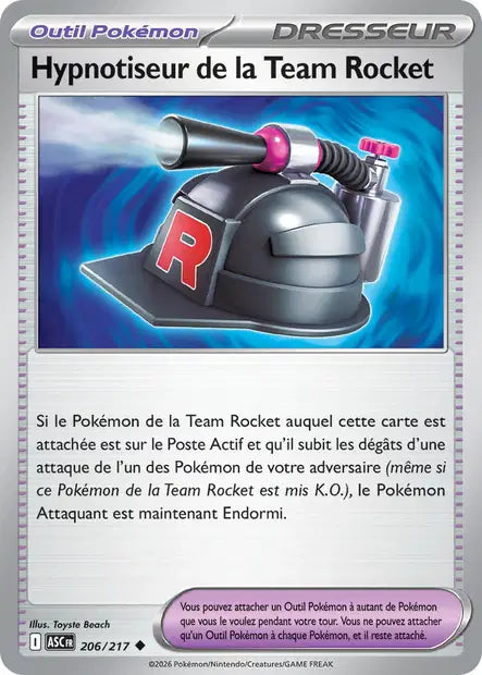 Hypnotiseur de la Team Rocket (ASC 206/217) - ME02.5 Héros Transcendants - Carte Pokémon