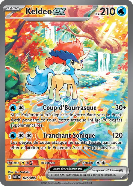 Keldeo ex (WHT 167/086) - Flamme Blanche - Carte Pokémon EV10.5