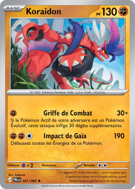 Pokémon - ME05 Nuit Noire - Koraidon (PBL 047/084)