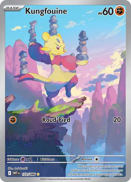 Kungfouine (WHT 133/086) - Flamme Blanche - Carte Pokémon EV10.5