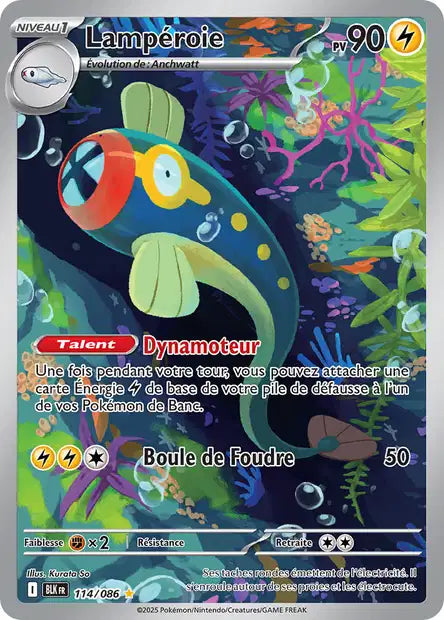 Lampéroie (BLK 114/086) - Foudre Noire - Carte Pokémon EV10.5