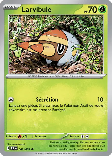 Pokémon - ME05 Nuit Noire - Larvibule (PBL 002/084)