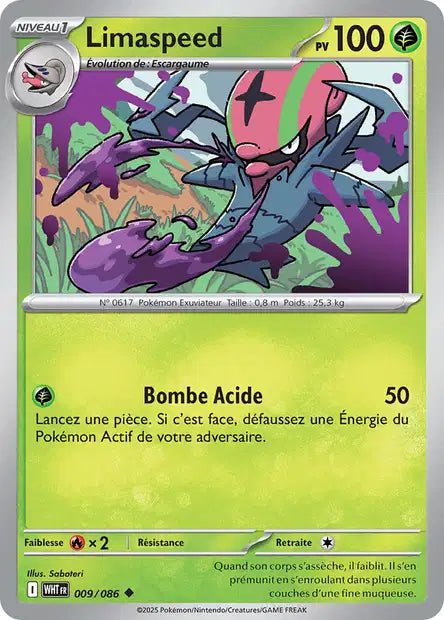 Limaspeed (WHT 009/086) - Flamme Blanche - Carte Pokémon EV10.5